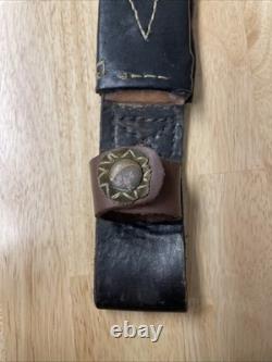 Craftsman Eagle Knife Hunting Fixed Blade Survival Bowie With Leather Sheath USA