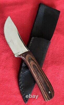 Custom 1980's Hunting Knife Rare Florida Maker Brj No. 234 Original Sheath