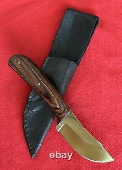 Custom 1980's Hunting Knife Rare Florida Maker Brj No. 234 Original Sheath