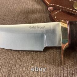 Custom, Andre Ronald, Yukon Skinner, D-2 Steel, So. Africa, Custom Sheath