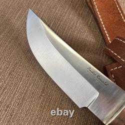 Custom, Andre Ronald, Yukon Skinner, D-2 Steel, So. Africa, Custom Sheath
