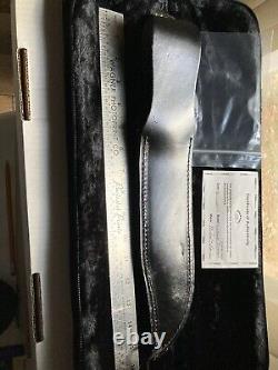 Custom Bowie Fighting Hunting Knife Blackstone (Michael Rein 2009) with Sheath