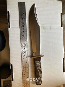 Custom Bowie Fighting Hunting Knife Blackstone (Michael Rein 2009) with Sheath