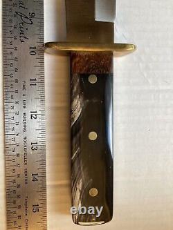 Custom Bowie Fighting Hunting Knife Blackstone (Michael Rein 2009) with Sheath