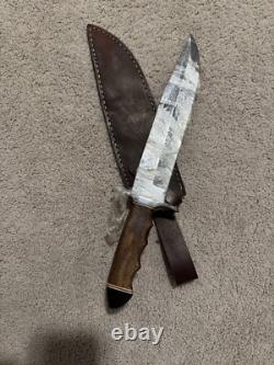 Custom Handmade 15 Hunting Knife Full Tang D2 Steel Blade Outdoor Camping Tool
