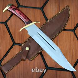 Custom Handmade Bowie Knife 16.5 Hunting Survival 440C Steel Fixed Blade