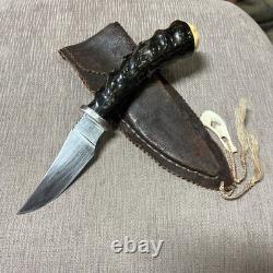 Custom Handmade Hunter, Impala Horn, Unique Aged Sheath, Circa 1980's