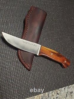 Custom Handmade POOR BOY By Leavenworth Knife Works Fixed Blade Hunter