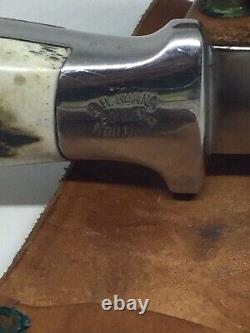 Custom Handmade R. H. RUANA KNIFE! Stag Hunting Skinner Knife. Very pretty knife