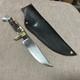 Custom J. Gorey, Fixed Blade Knife, Ariz USA, Unused, Stag, Custom Sheath