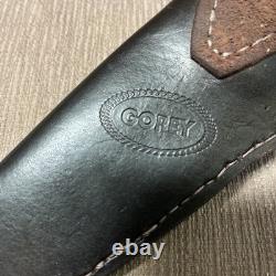 Custom J. Gorey, Fixed Blade Knife, Ariz USA, Unused, Stag, Custom Sheath