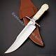 Custom Made Hand Forged 5160 Spring Steel Satin Finished American Dogbone BOWIE