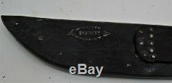 Custom Made Norman Bardsley (d. 2011) Hunting Knife and Sheath, Never Used