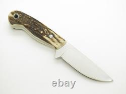 Custom Mike Irie CPM154 Stag 3 Drop Point Fixed Blade Hunting Knife