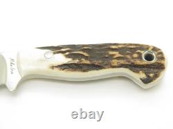 Custom Mike Irie CPM154 Stag 3 Drop Point Fixed Blade Hunting Knife