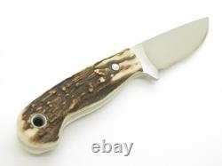 Custom Mike Irie CPM154 Stag 3 Drop Point Fixed Blade Hunting Knife
