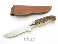Custom Mike Irie Custom S35VN Stag Fixed 3.875 Blade Hunting Knife