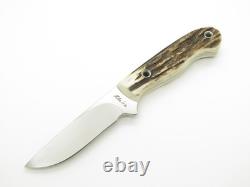 Custom Mike Irie Custom S35VN Stag Fixed 3.875 Blade Hunting Knife