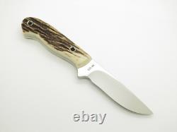 Custom Mike Irie Custom S35VN Stag Fixed 3.875 Blade Hunting Knife
