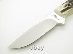 Custom Mike Irie Custom S35VN Stag Fixed 3.875 Blade Hunting Knife