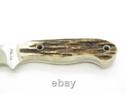 Custom Mike Irie Custom S35VN Stag Fixed 3.875 Blade Hunting Knife