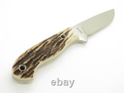 Custom Mike Irie Custom S35VN Stag Fixed 3.875 Blade Hunting Knife