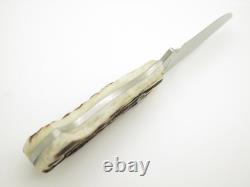 Custom Mike Irie Custom S35VN Stag Fixed 3.875 Blade Hunting Knife