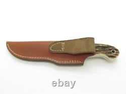 Custom Mike Irie Custom S35VN Stag Fixed 3.875 Blade Hunting Knife