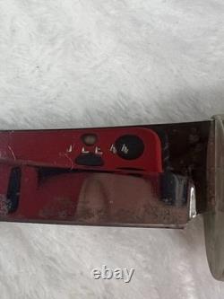 Custom Stag Handle Knife J L E 44 Vintage Hunting Bladeand Sheath