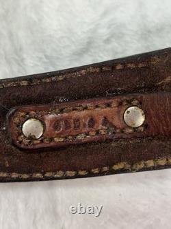 Custom Stag Handle Knife J L E 44 Vintage Hunting Bladeand Sheath