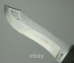 Cutco 1065 White Puma Hunting Knife with Original Leather Sheath