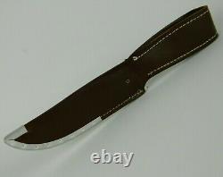 Cutco 1065 White Puma Hunting Knife with Original Leather Sheath