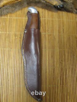 Cutco 1069 Vintage HUNTING KNIFE Double-D Blade (Serrated Edge) Leather Sheath