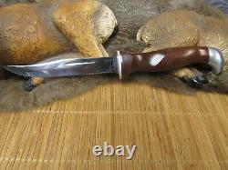 Cutco 1069 Vintage HUNTING KNIFE Double-D Blade (Serrated Edge) Leather Sheath