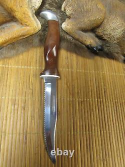 Cutco 1069 Vintage HUNTING KNIFE Double-D Blade (Serrated Edge) Leather Sheath