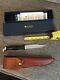 Cutco 1769 Hunting Knife Serrated Blade With Leather Sheath Box ENGRAVED