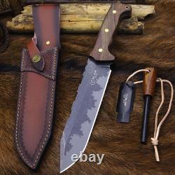 DC53 Steel 38CM (15.2IN) Full Tang 6Mm Thick Fixed Knife+Sheath&(5.9In) Cerium I