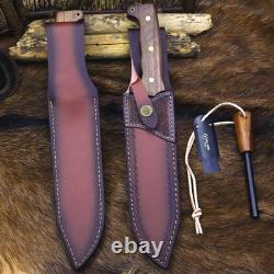 DC53 Steel 38CM (15.2IN) Full Tang 6Mm Thick Fixed Knife+Sheath&(5.9In) Cerium I