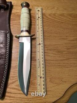 DNZ FIXED Blade Hunting Knife With Leather Sheath Gorgeous