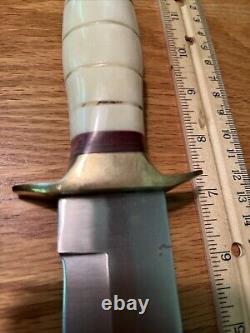 DNZ FIXED Blade Hunting Knife With Leather Sheath Gorgeous