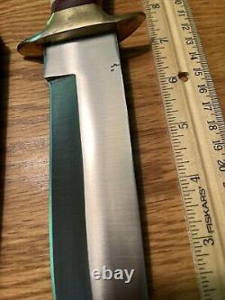 DNZ FIXED Blade Hunting Knife With Leather Sheath Gorgeous