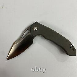 DROP Massdrop x Ferrum Forge Falcon S35VN Folding Knife Titanium Frame Lock