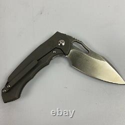 DROP Massdrop x Ferrum Forge Falcon S35VN Folding Knife Titanium Frame Lock