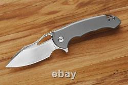 DROP Massdrop x Ferrum Forge Falcon S35VN Folding Knife Titanium Frame Lock