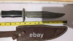 Damascus bowie knife