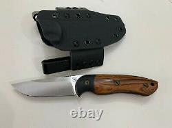 Dark Timber Knives Bushy Desert Ironwood/Black Micarta Fixed Blade