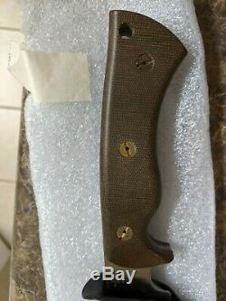 Dark Timber Knives Honey Badger Gen-2 CPM-3V Green Micarta (UNUSED with Box)