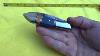 Dkc 58 Blue Jay Dkc Knives Custom Hand Made Damascus Hunting Pocket Folding Knives
