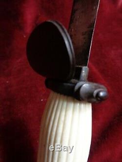 EARLY 1800 ANTIQUE DAGGER VERY FINE HILT & BLADE. NAVAL DIRK HUNTING Bowie knife