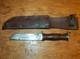 EGW KNIFE MILITARY WWII Fighting Survival Leather Sheath Combat Hunting Waterman